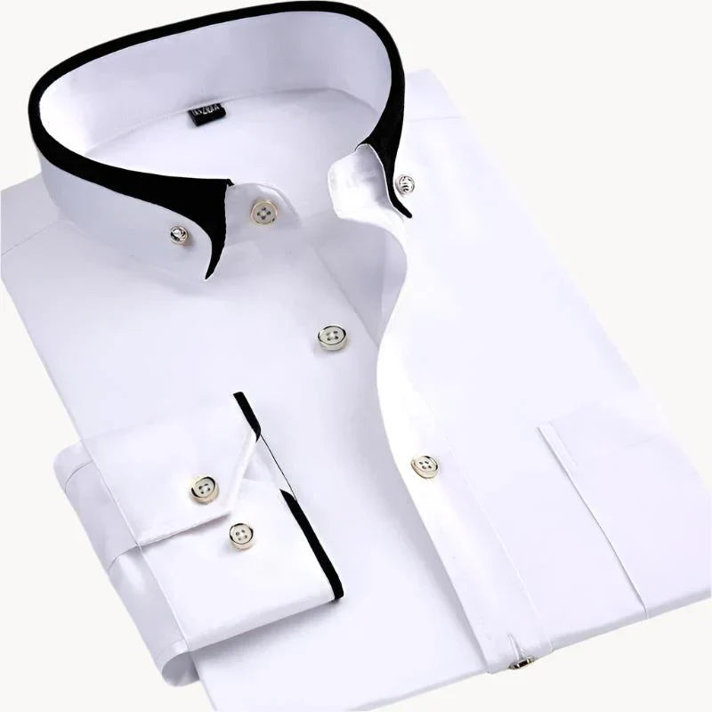 Isaak - timeless elegance and all-day comfort men's long sleeve shirt