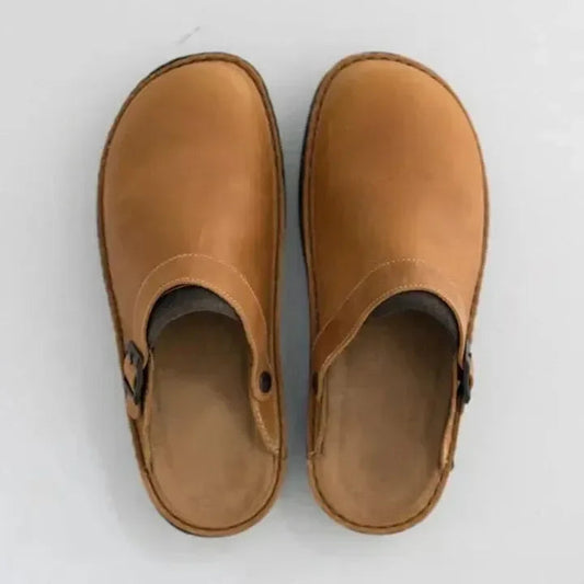 Yani - orthopedic leather slippers for men