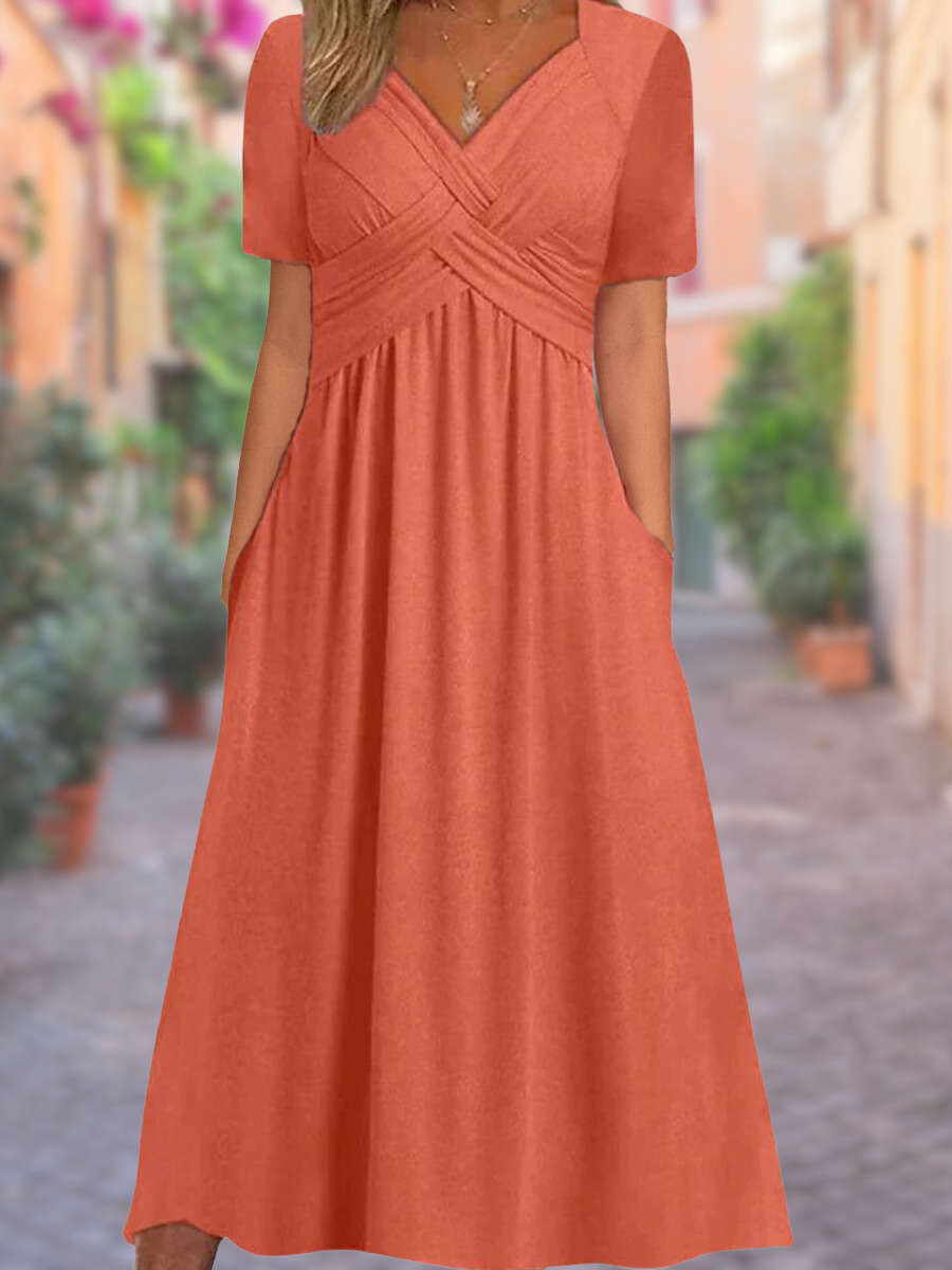 V-neck summer dress - Selby