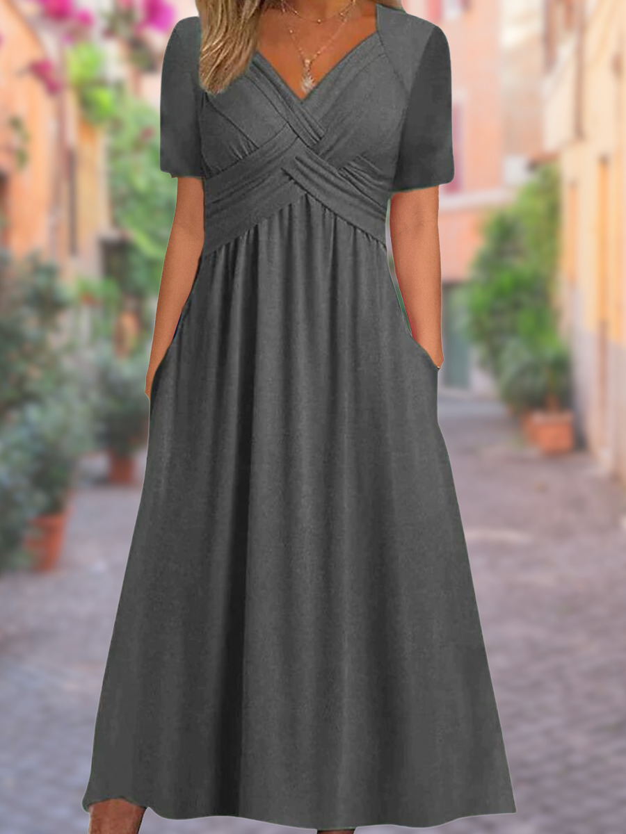 V-neck summer dress - Selby