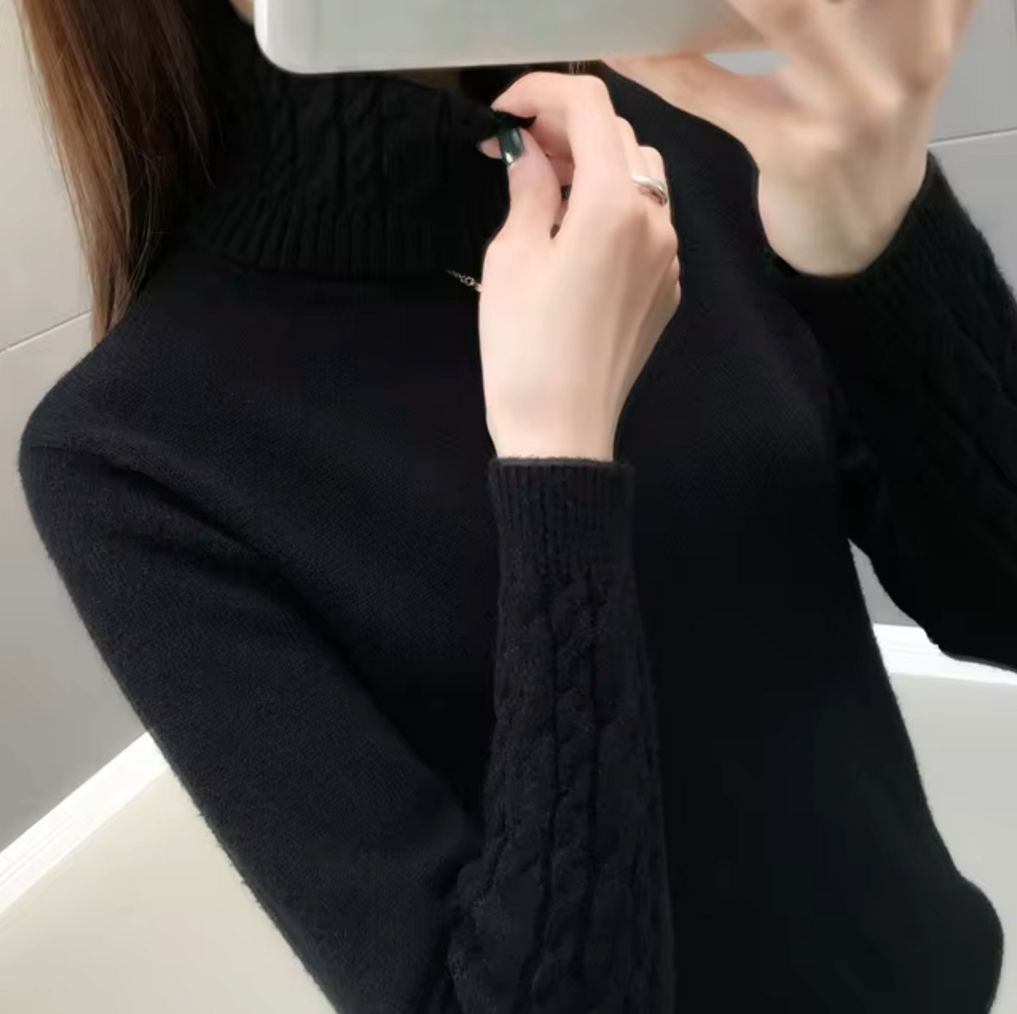 Althea - wool turtleneck sweater