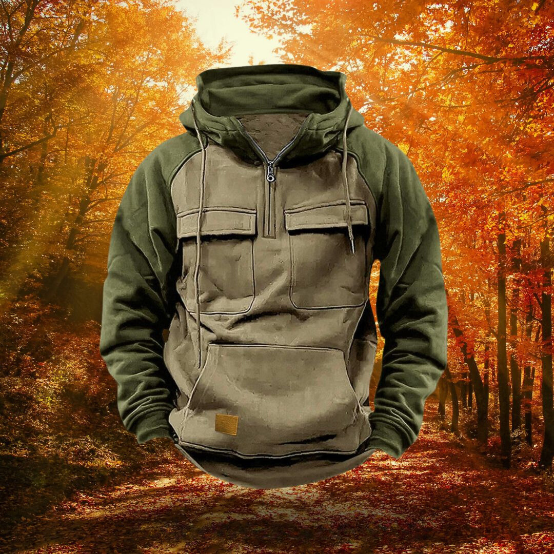 Durable men's adventure hoodie