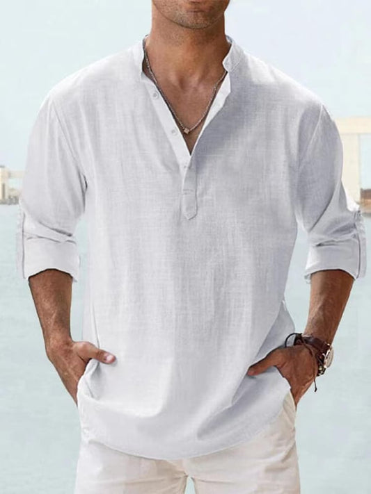 Alexander | comfortable, loose-fitting linen men's shirt