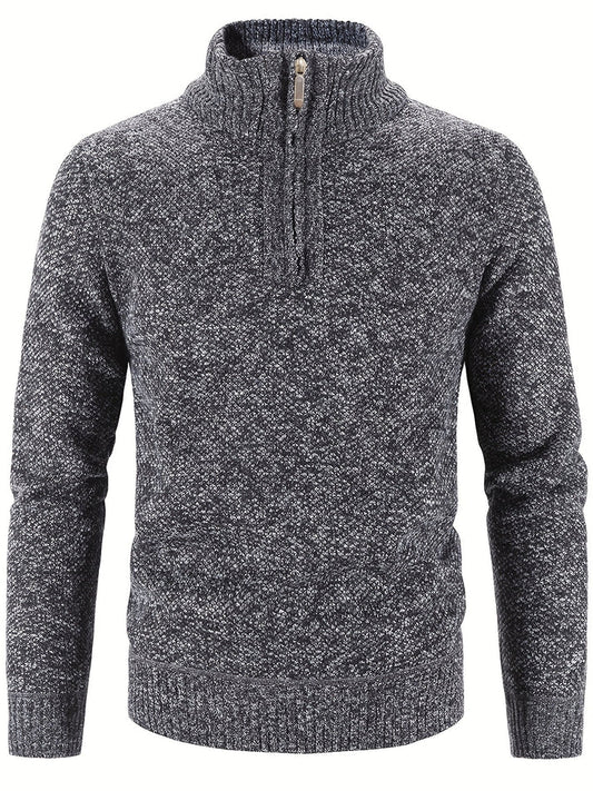 Adam - casual sweater with zipper
