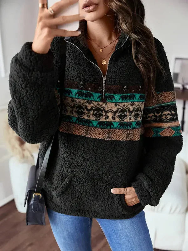 Aerin - enjoy the cozy style with a touch of Aztec flair