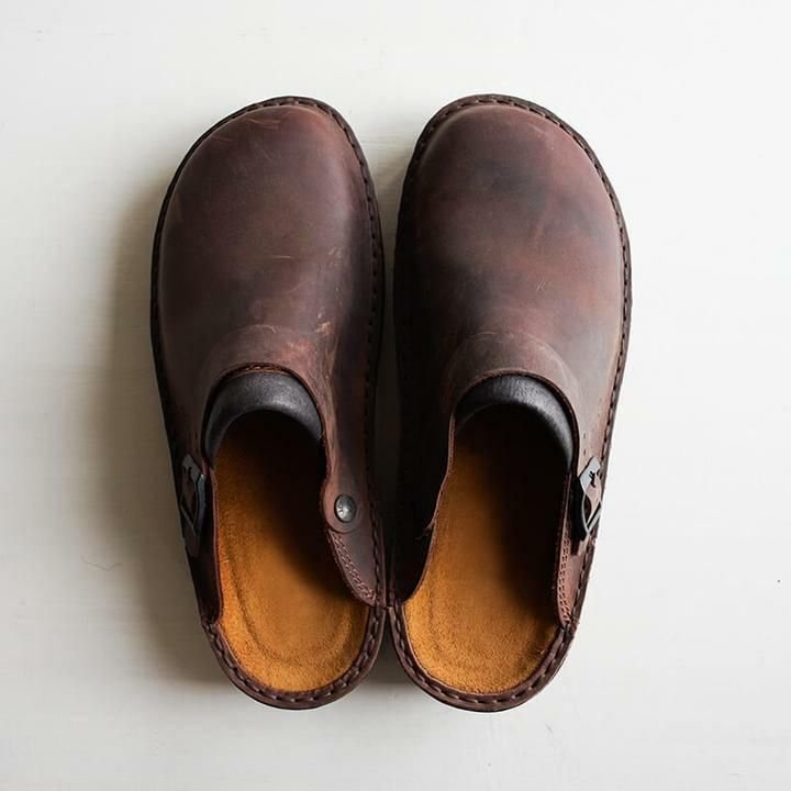 Yani - orthopedic leather slippers for men