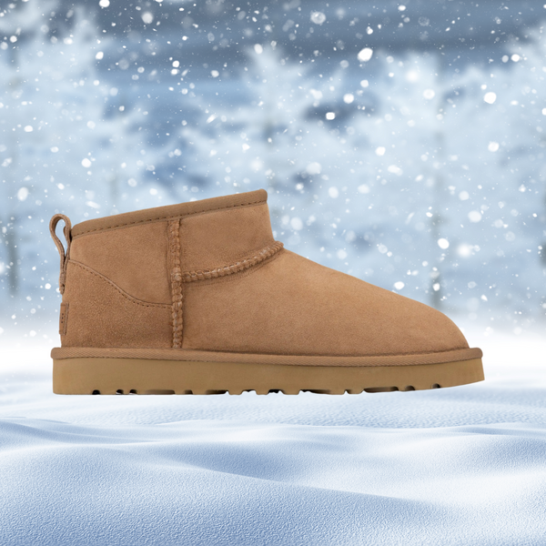 Alva – short winter ankle boots made of matt genuine leather