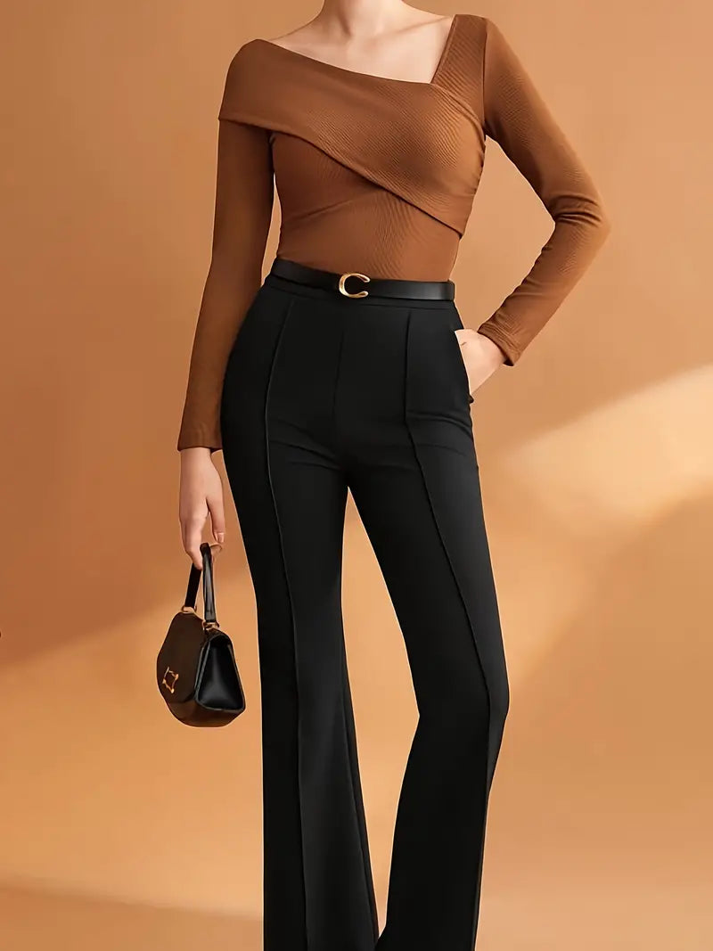 Melody - stylish top with asymmetrical neckline