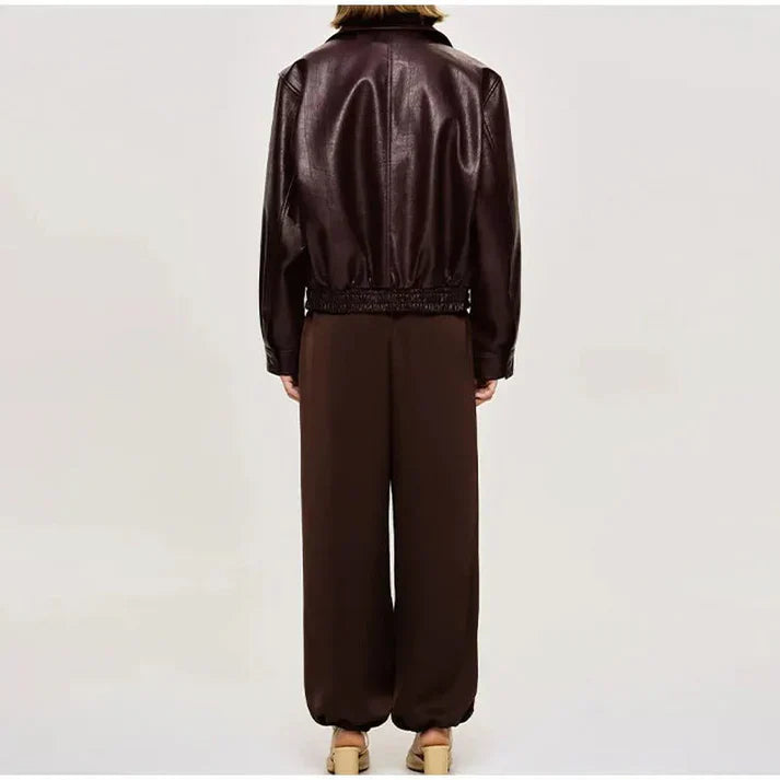 Anna - classic burgundy jacket