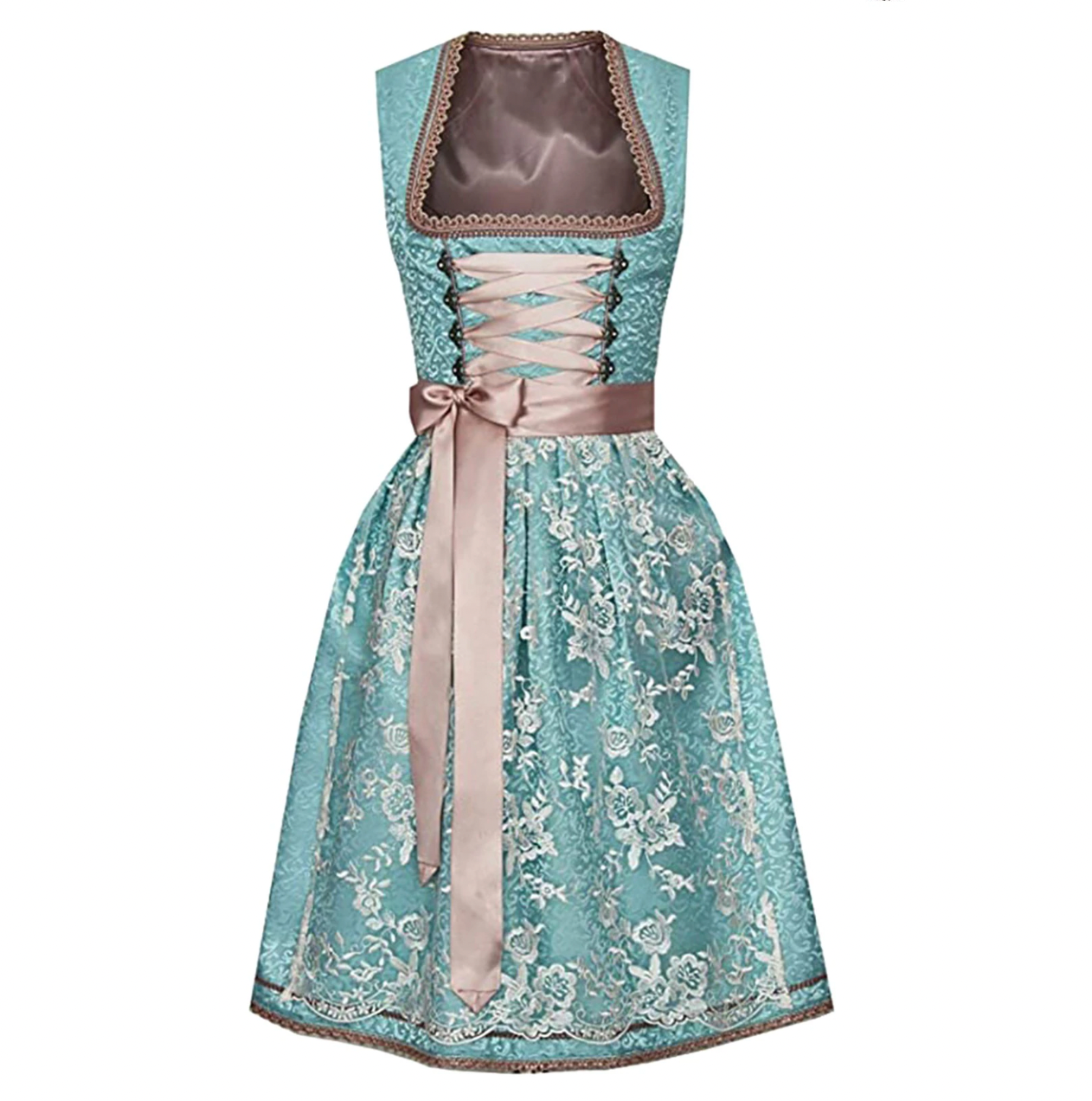 Trachtig mia - unique traditional costume for women with apron and blouse