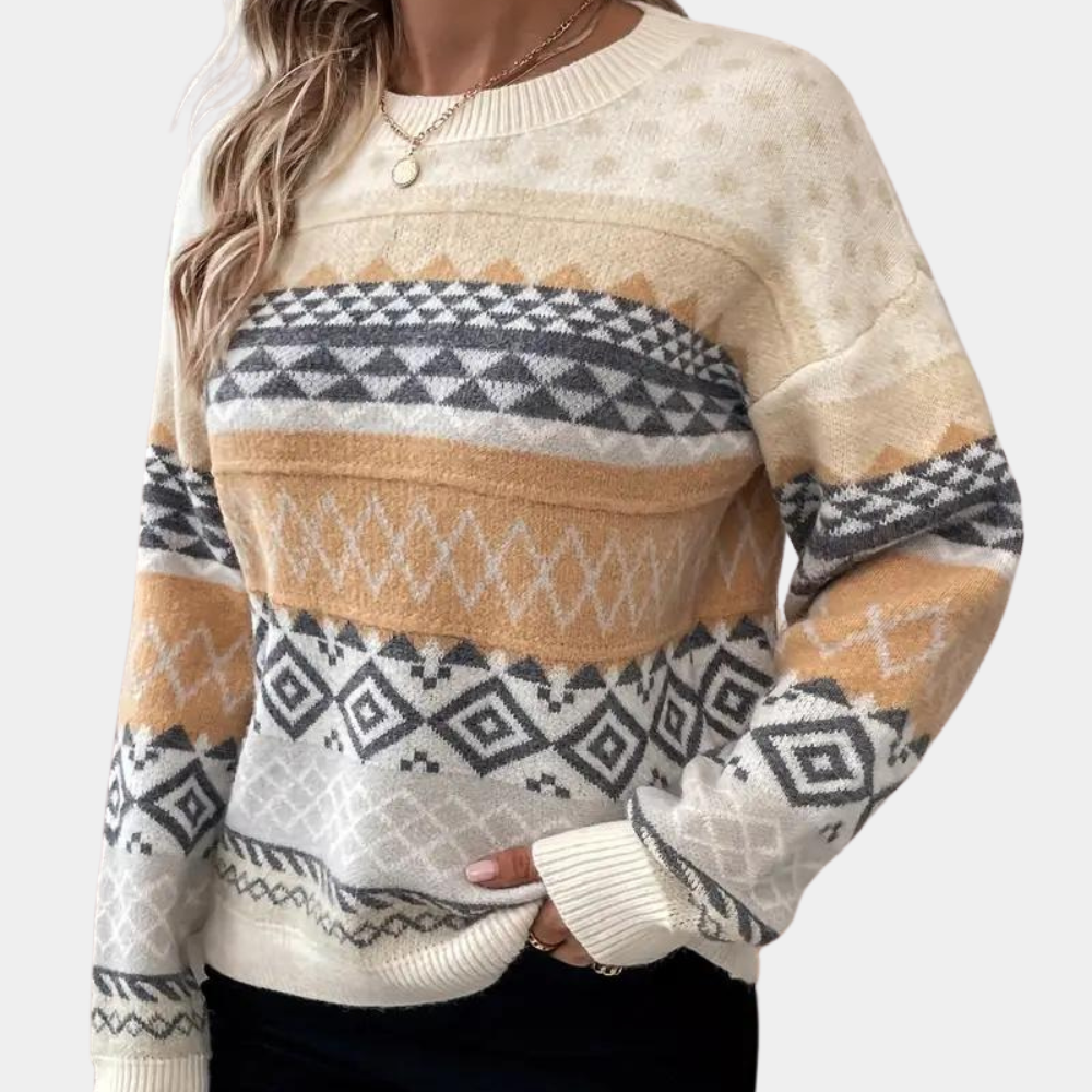 Emilija - elegant knitted sweater for women in a luxurious style
