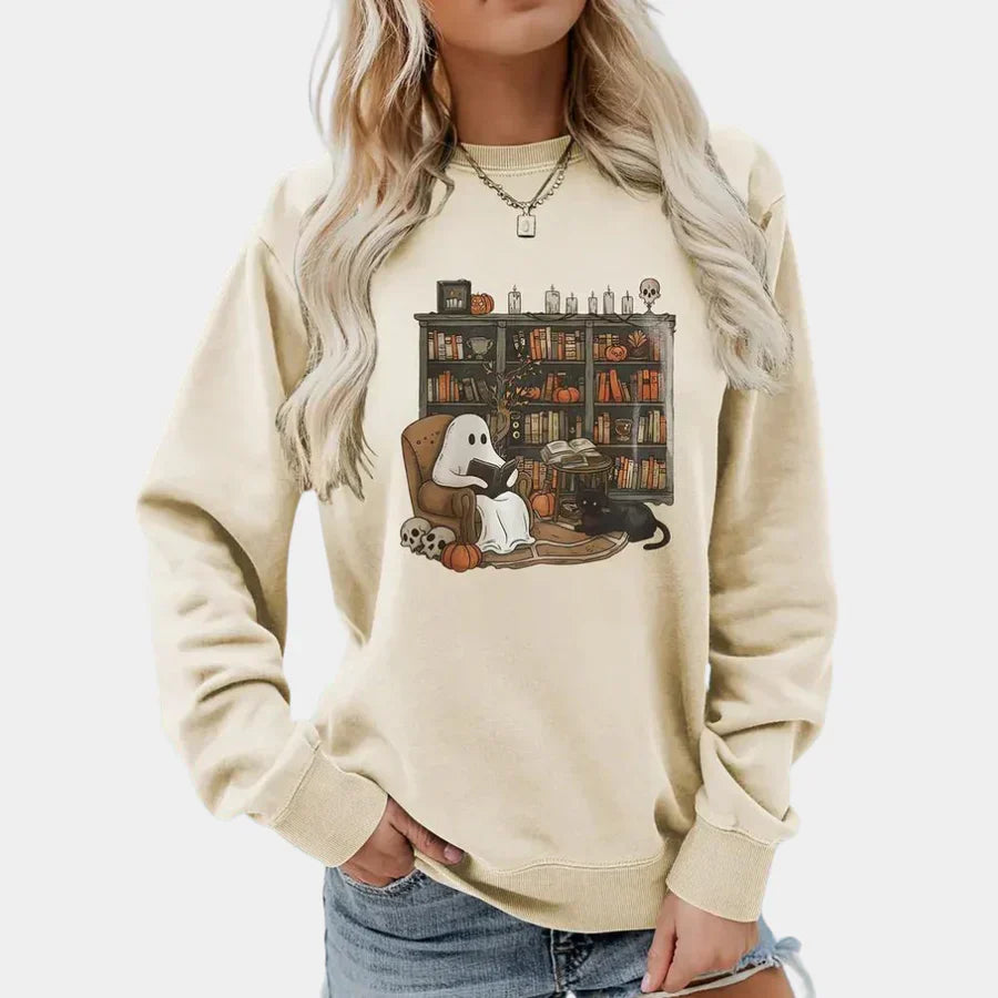 Mirela - spooky halloween jumper for ladies