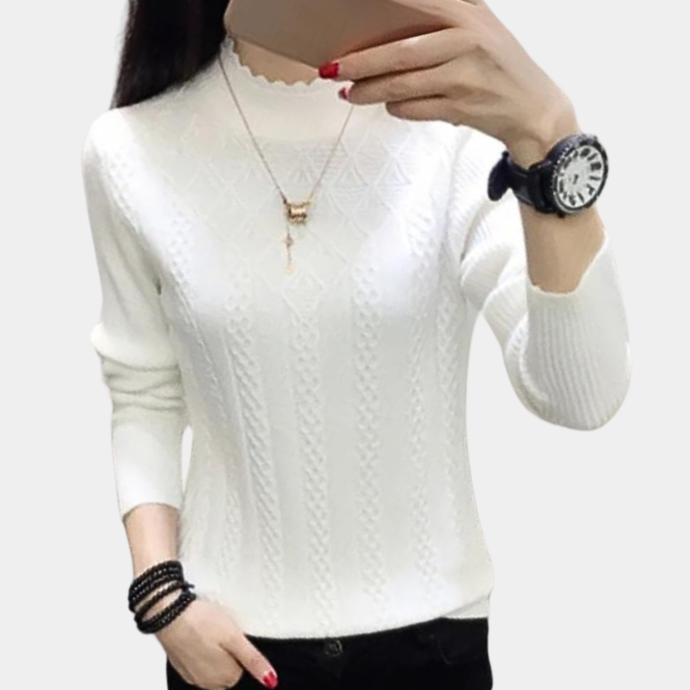 Iliya - luxurious soft turtleneck sweater for women with excellent comfort