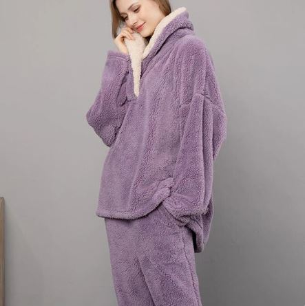 Colleen - fluffy fleece nighttime pajama set