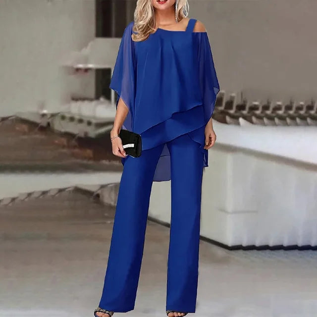 Wilma - elegant off-shoulder design two-piece set for women