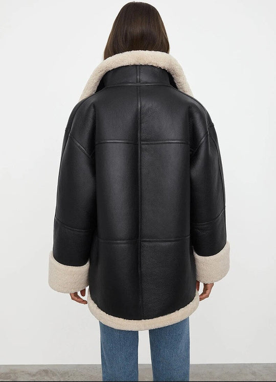 Alexis | warm coat with fur