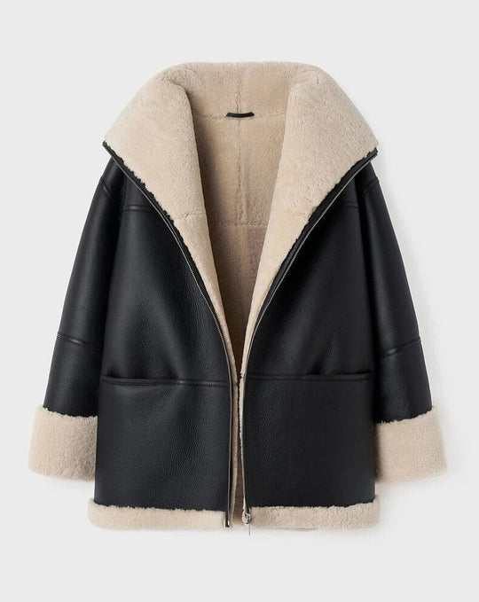 Alexis | warm coat with fur