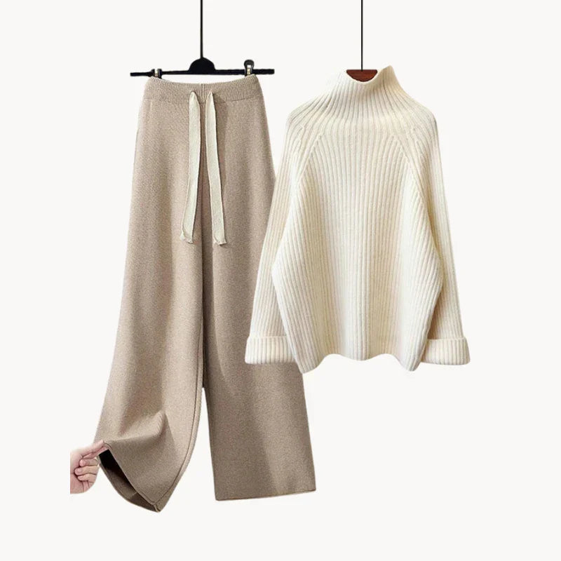 Winter knitted set - warmth and style in an elegant outfit