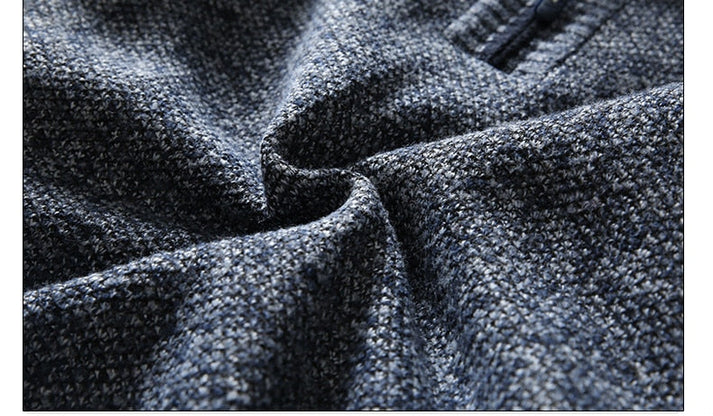 Titan half zip men's sweater - warm knitted sweater