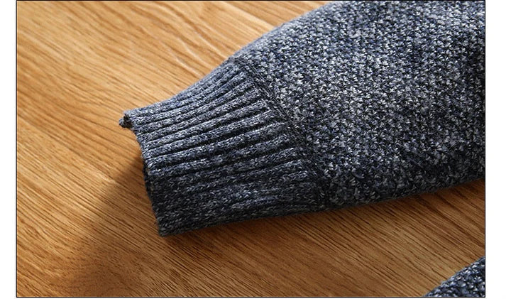 Titan half zip men's sweater - warm knitted sweater