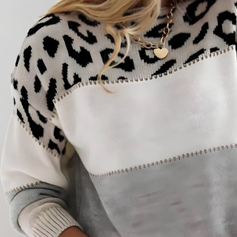 Warm knit sweater for women - classic & comfortable