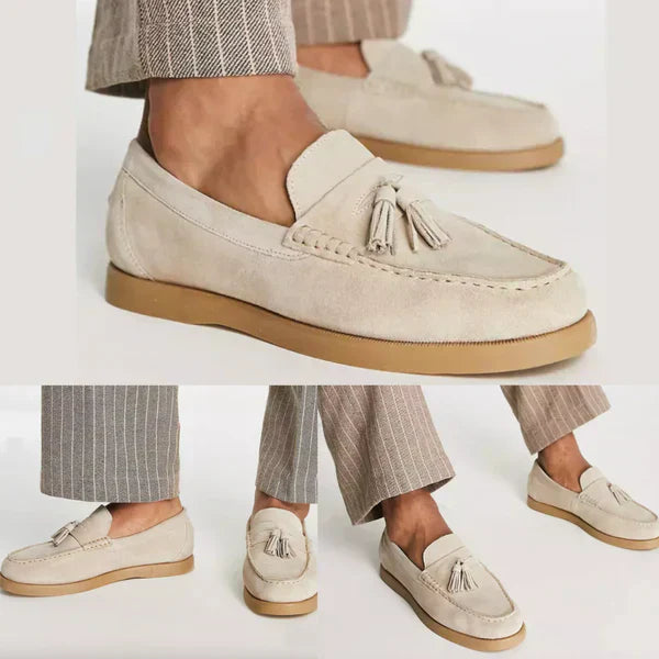 Classic suede loafers for men elegant and comfortable