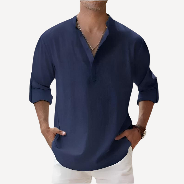 Alexander | comfortable, loose-fitting linen men's shirt