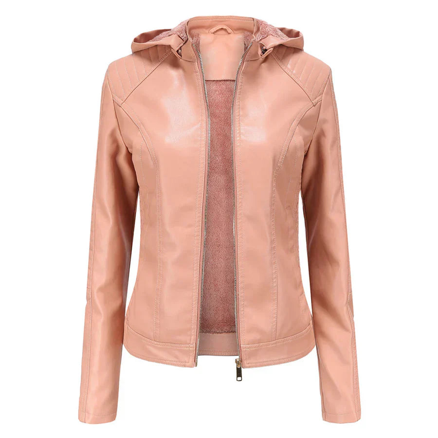 Mirjete - elegant leather jacket for a timeless look