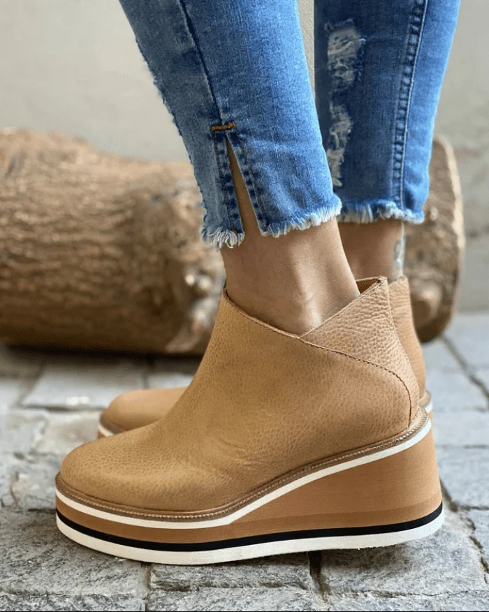 Women's wedge heel ankle boots
