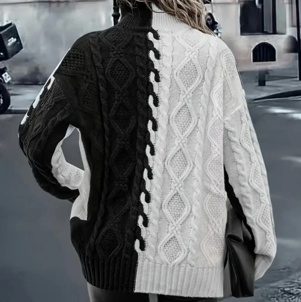 Lujza - stylish and modern women's turtleneck sweater for a sophisticated look