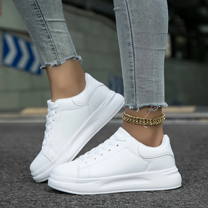 Amir | classic white lace-up shoes for women