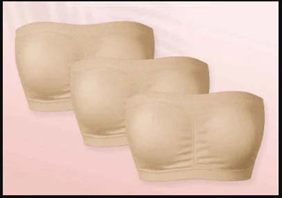 Wireless strapless bra