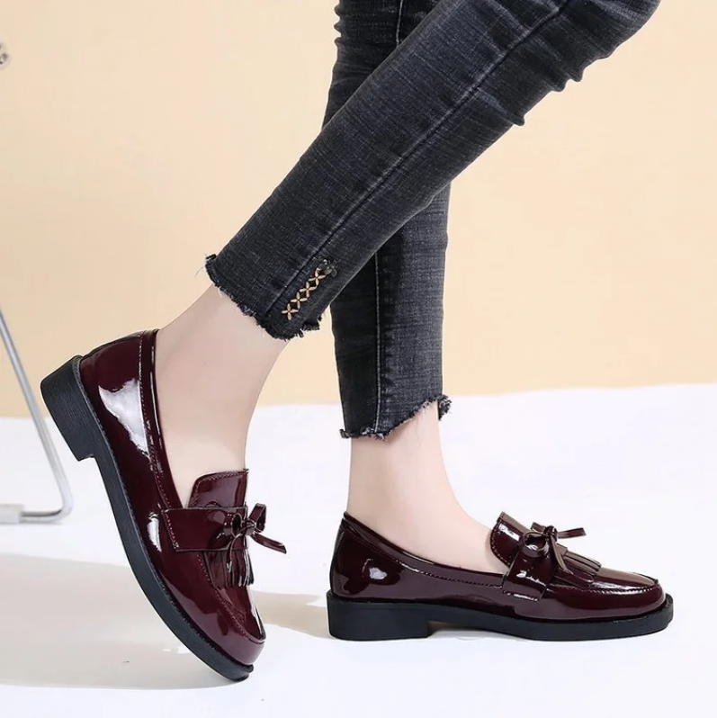 Women's Leather Tassel Loafers