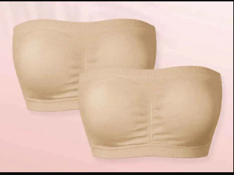 Wireless strapless bra