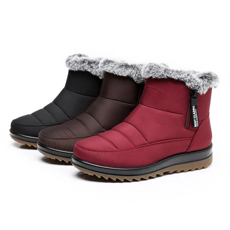 Warm cotton winter boots for women