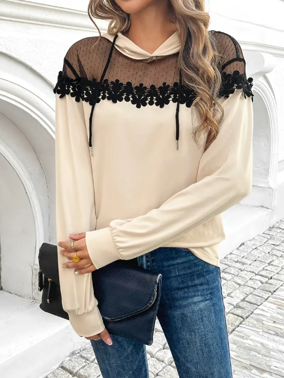 Ila - elegant mesh hoodie