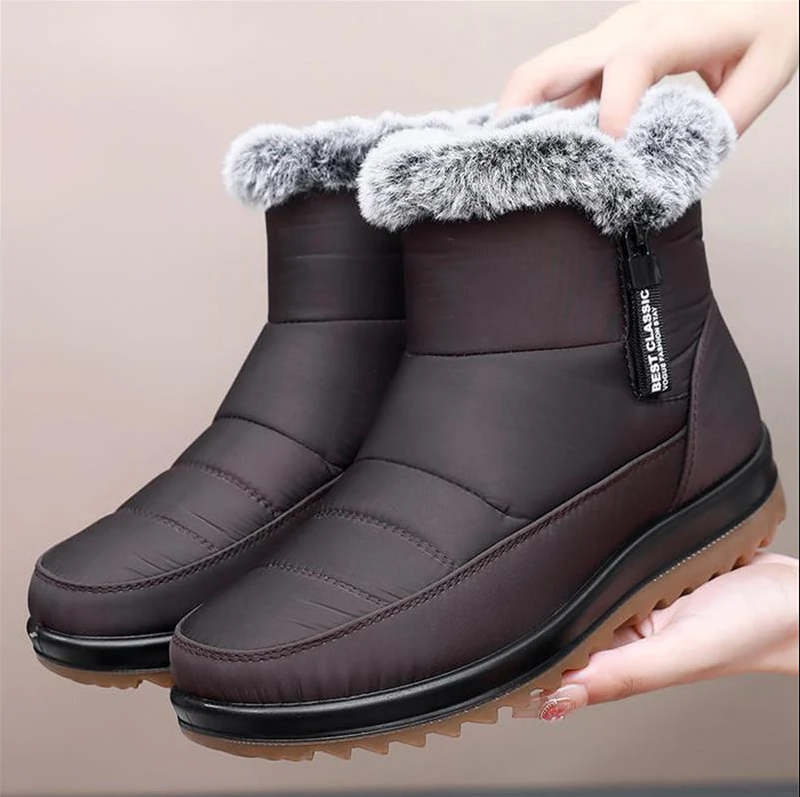 Warm cotton winter boots for women