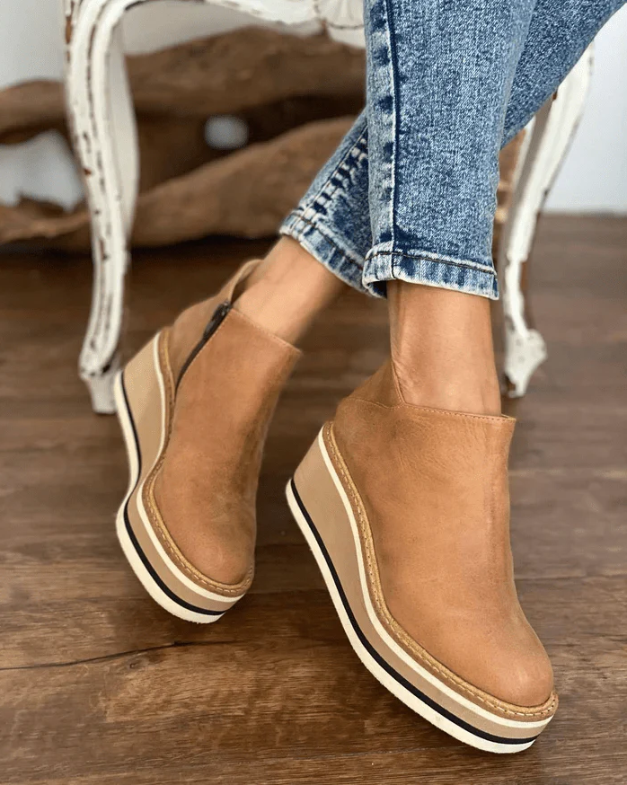 Women's wedge heel ankle boots