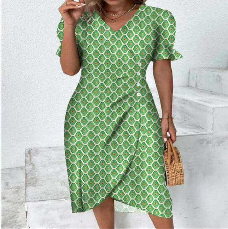 Amalia | chic midi wrap dress for women pure elegance