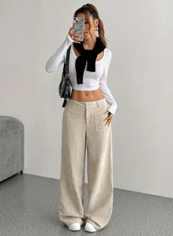 Makara corduroy wide leg trousers