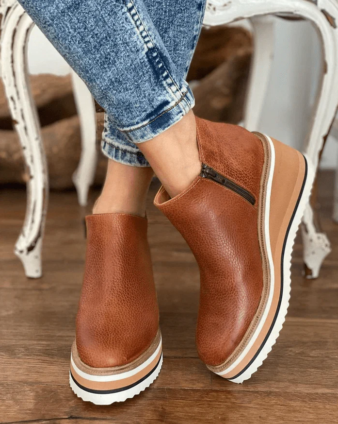 Women's wedge heel ankle boots
