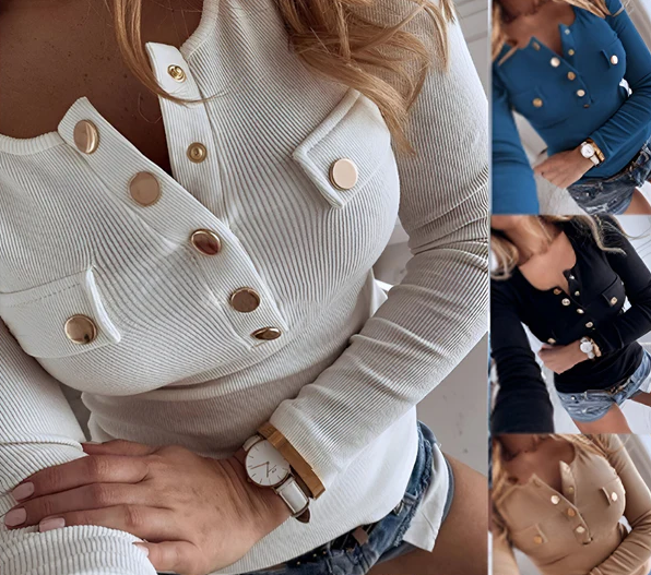 Christel - stylish and comfortable blouse with long sleeves