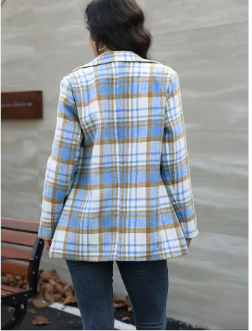Amoine checked cotton jacket
