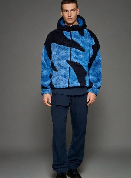 Anton - warm lambswool jacket with zipper