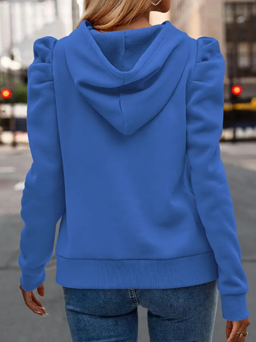 Anzu - cotton hoodie with puffed sleeves