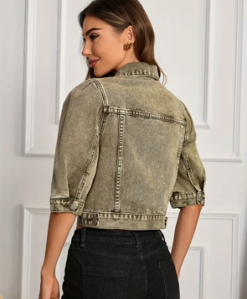 Seraphina – robust, short denim jacket