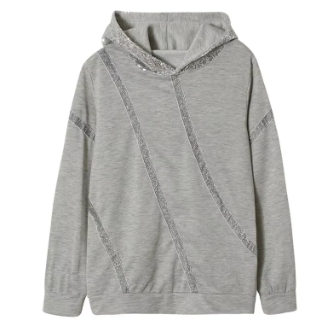 Sia casual hoodie with sequin print