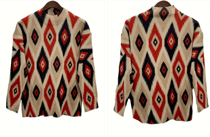Ulrike sweater with geometric print