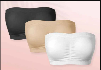 Wireless strapless bra