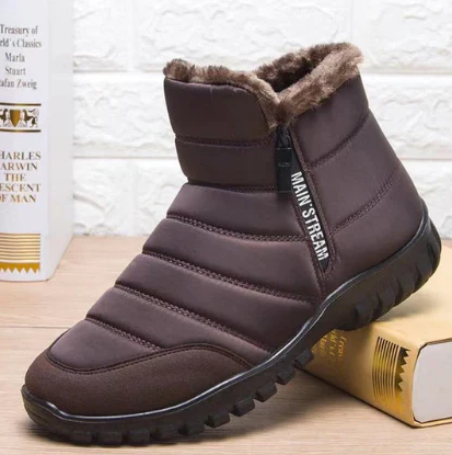 Javier - waterproof warm cotton boots with drawstring